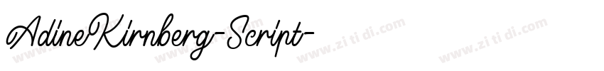 AdineKirnberg-Script字体转换