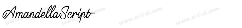 AmandellaScript字体转换 AmandellaScript字体转换