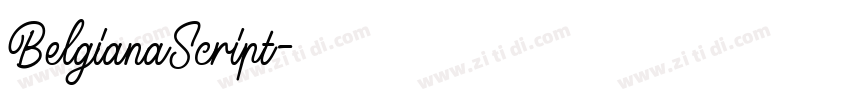 BelgianaScript字体转换 BelgianaScript字体转换