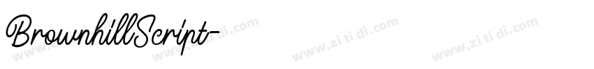 BrownhillScript字体转换