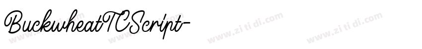 BuckwheatTCScript字体转换