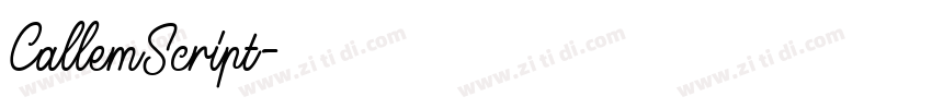 CallemScript字体转换 CallemScript字体转换