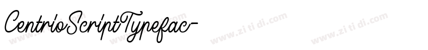 CentrioScriptTypefac字体转换