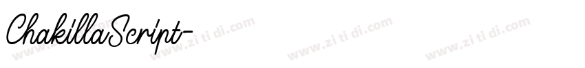 ChakillaScript字体转换 ChakillaScript字体转换