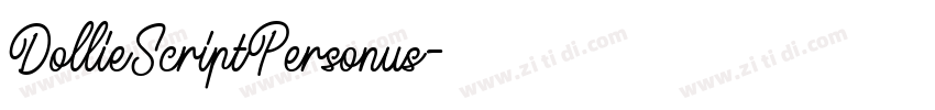 DollieScriptPersonus字体转换 DollieScriptPersonus字体转换