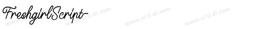 FreshgirlScript字体转换
