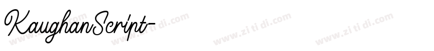 KaughanScript字体转换