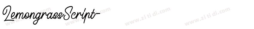 LemongrassScript字体转换 LemongrassScript字体转换