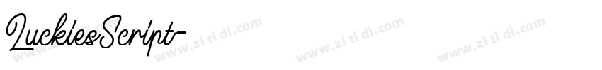 LuckiesScript字体转换 LuckiesScript字体转换
