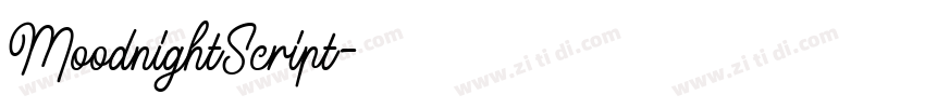 MoodnightScript字体转换