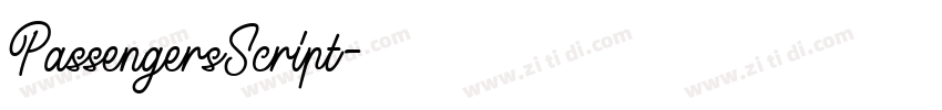 PassengersScript字体转换 PassengersScript字体转换