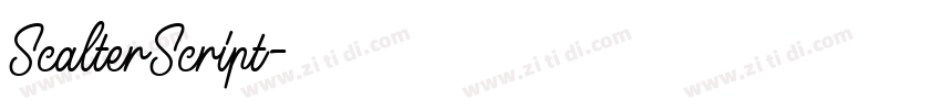ScalterScript字体转换