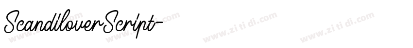 ScandiloverScript字体转换