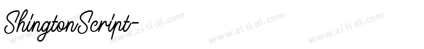 ShingtonScript字体转换