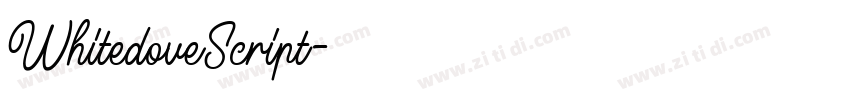WhitedoveScript字体转换