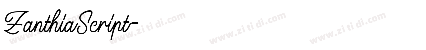 ZanthiaScript字体转换