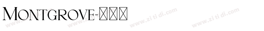 Montgrove字体转换