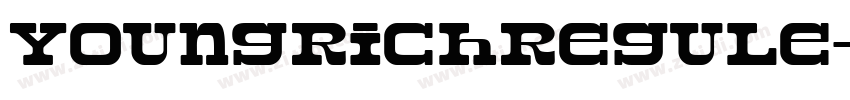 YoungRichRegule字体转换