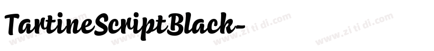 TartineScriptBlack字体转换