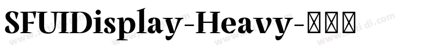 SFUIDisplay-Heavy字体转换