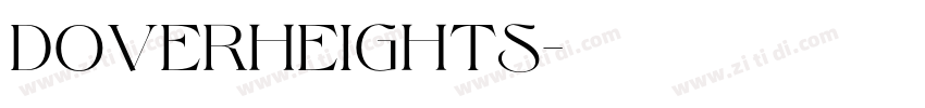DoverHeights字体转换