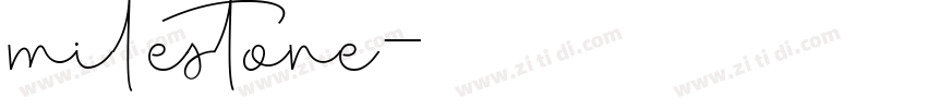milestone字体转换