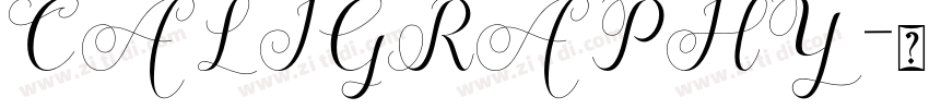 caligraphy字体转换 caligraphy字体转换