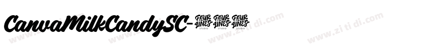 CanvaMilkCandySC字体转换