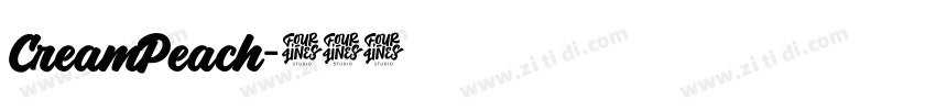 CreamPeach字体转换