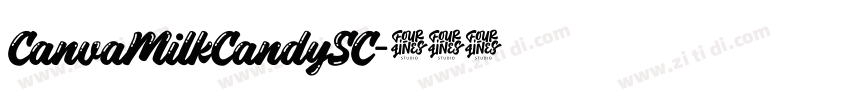 CanvaMilkCandySC字体转换