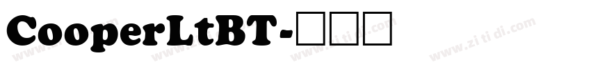 CooperLtBT字体转换