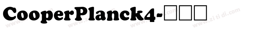 CooperPlanck4字体转换