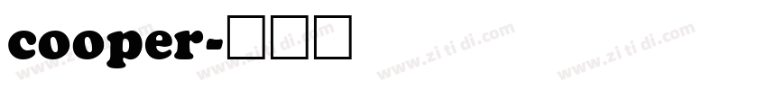 cooper字体转换
