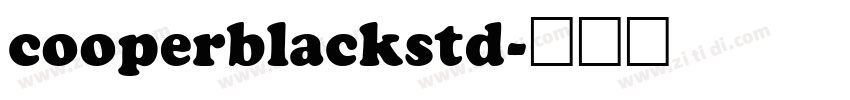 cooperblackstd字体转换