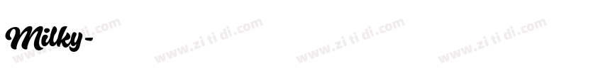 Milky字体转换