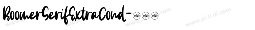 BoomerSerifExtraCond字体转换 BoomerSerifExtraCond字体转换