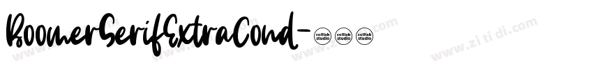 BoomerSerifExtraCond字体转换 BoomerSerifExtraCond字体转换