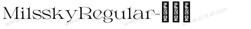 MilsskyRegular字体转换