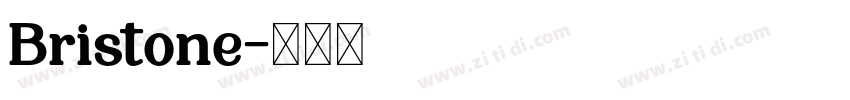 Bristone字体转换