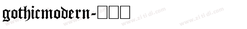 gothicmodern字体转换