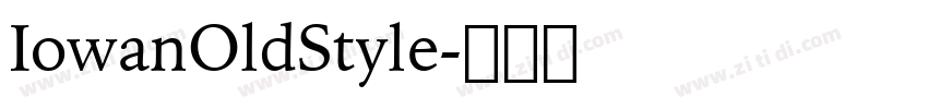 IowanOldStyle字体转换