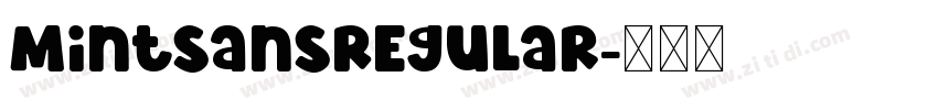 MintSansRegular字体转换
