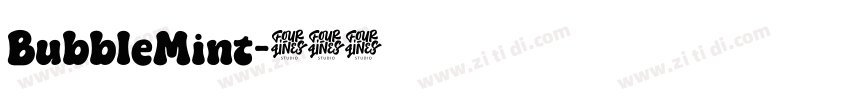 BubbleMint字体转换