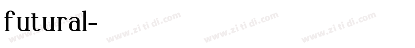 futural字体转换