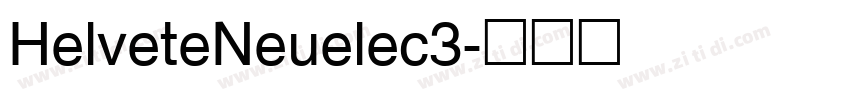 HelveteNeuelec3字体转换