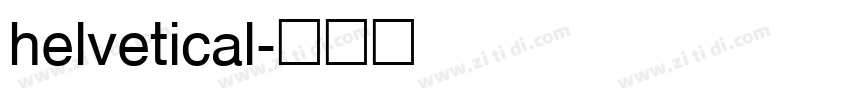 helvetical字体转换