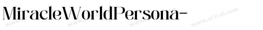 MiracleWorldPersona字体转换