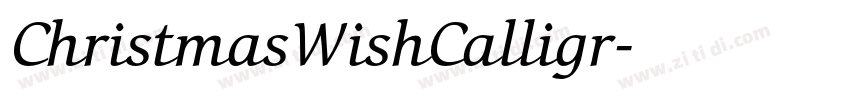 ChristmasWishCalligr字体转换