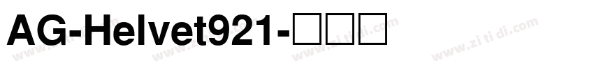 AG-Helvet921字体转换
