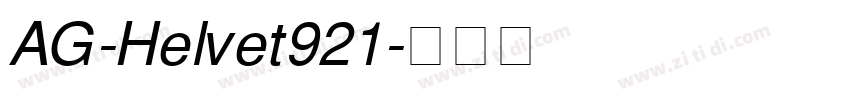 AG-Helvet921字体转换